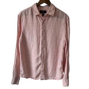 Banana Republic 100% Linen Lightweight Button Down Long Sleeve